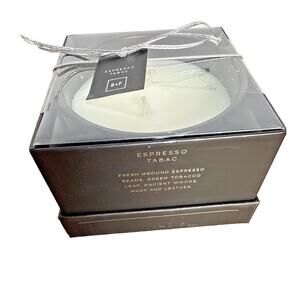 Bloom and Prosper Candle Espresso Tabac 10.4 oz Two Wick Scented New in Gift Box